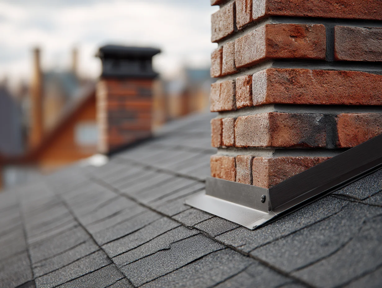 Gutter and flashing repair at the roof edge